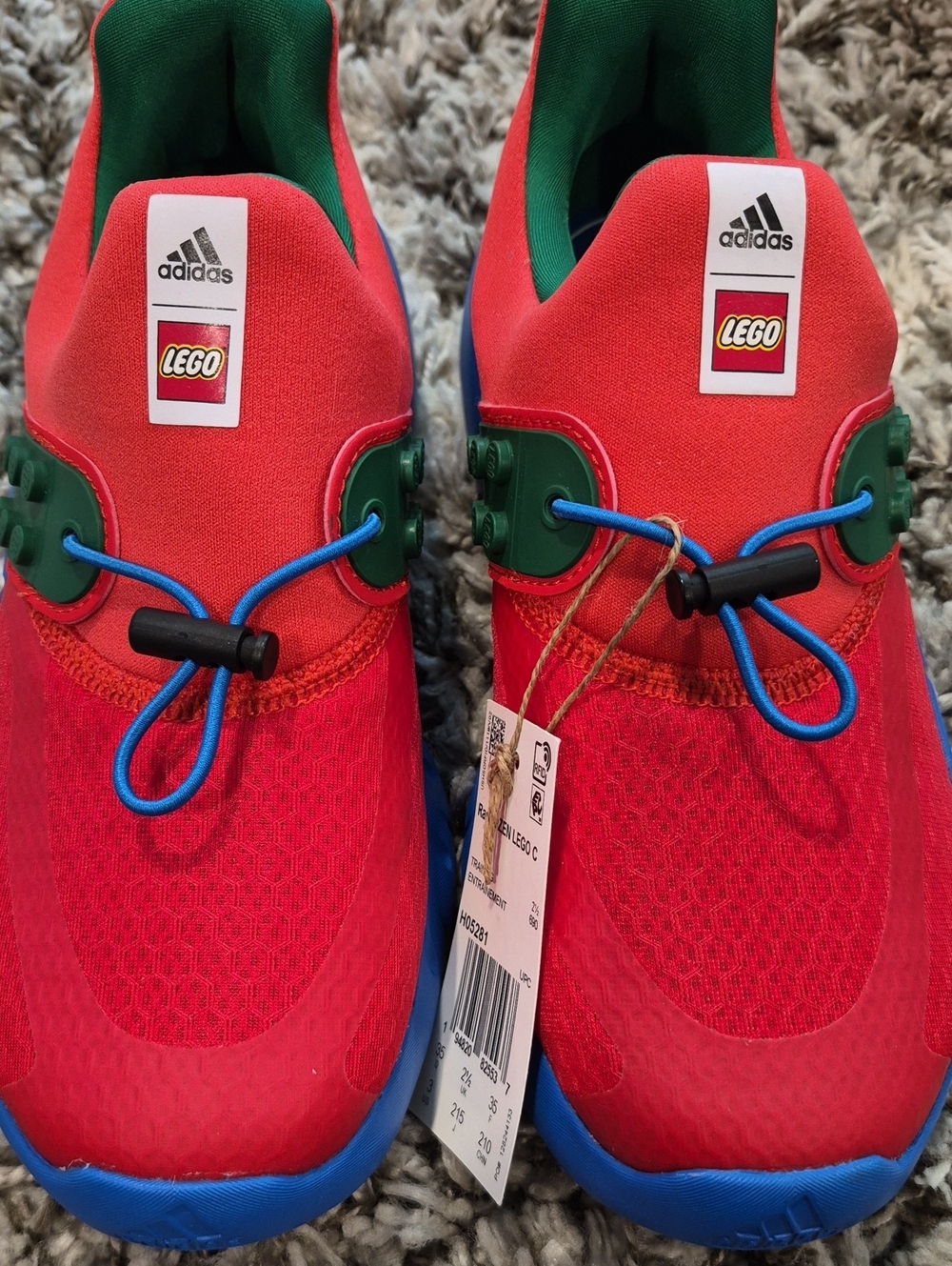 adidas x LEGO RapidaZen Red Sneakers - Picture 3 of 12